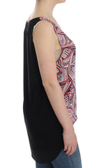 Women's Multicolor Sleeveless Top Polyester