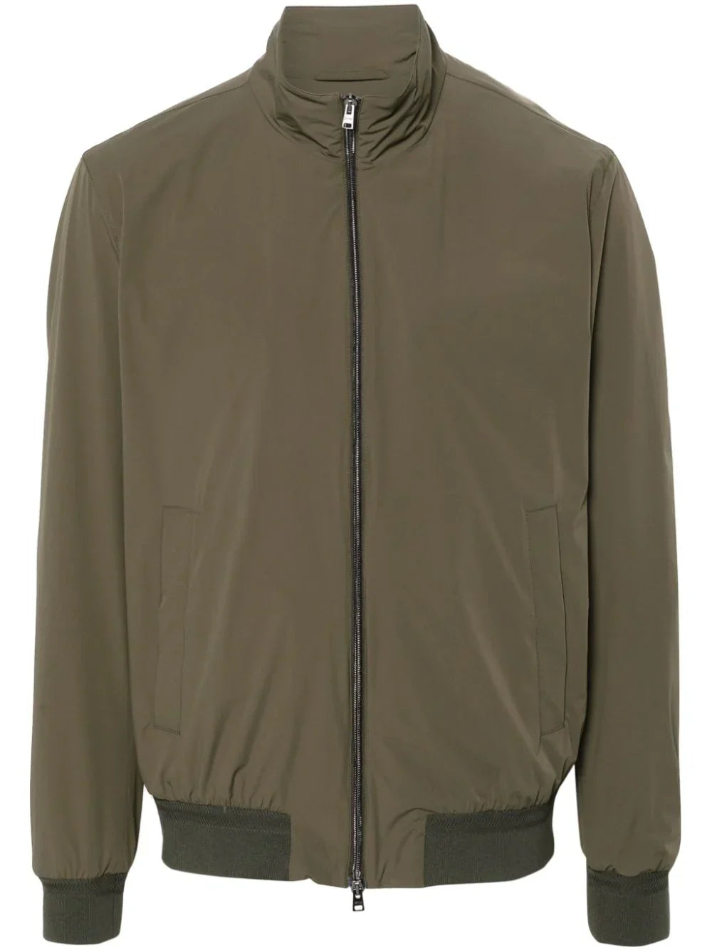 Herno Taffeta Bomber Jacket — Olive