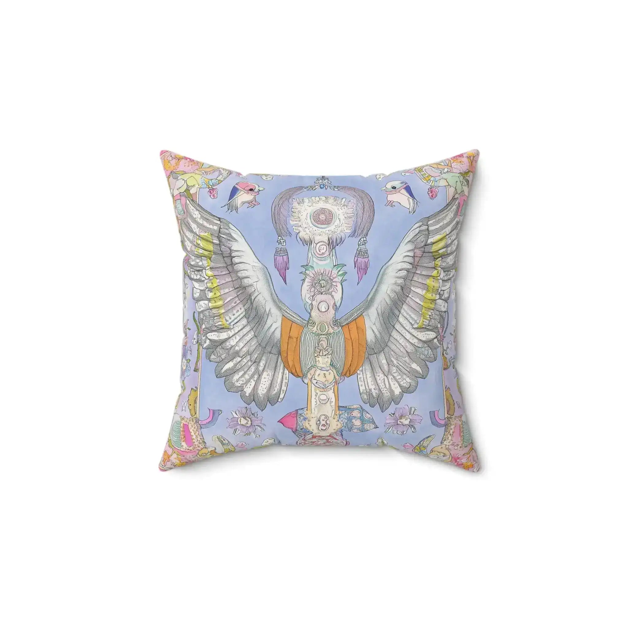 Celestial Dreambird Throw Pillow