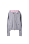Herno Colour-Block Zip Hoodie — Gray