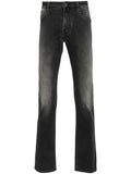 Jacob Cohen Scarf-Detail Tapered Jeans — Black