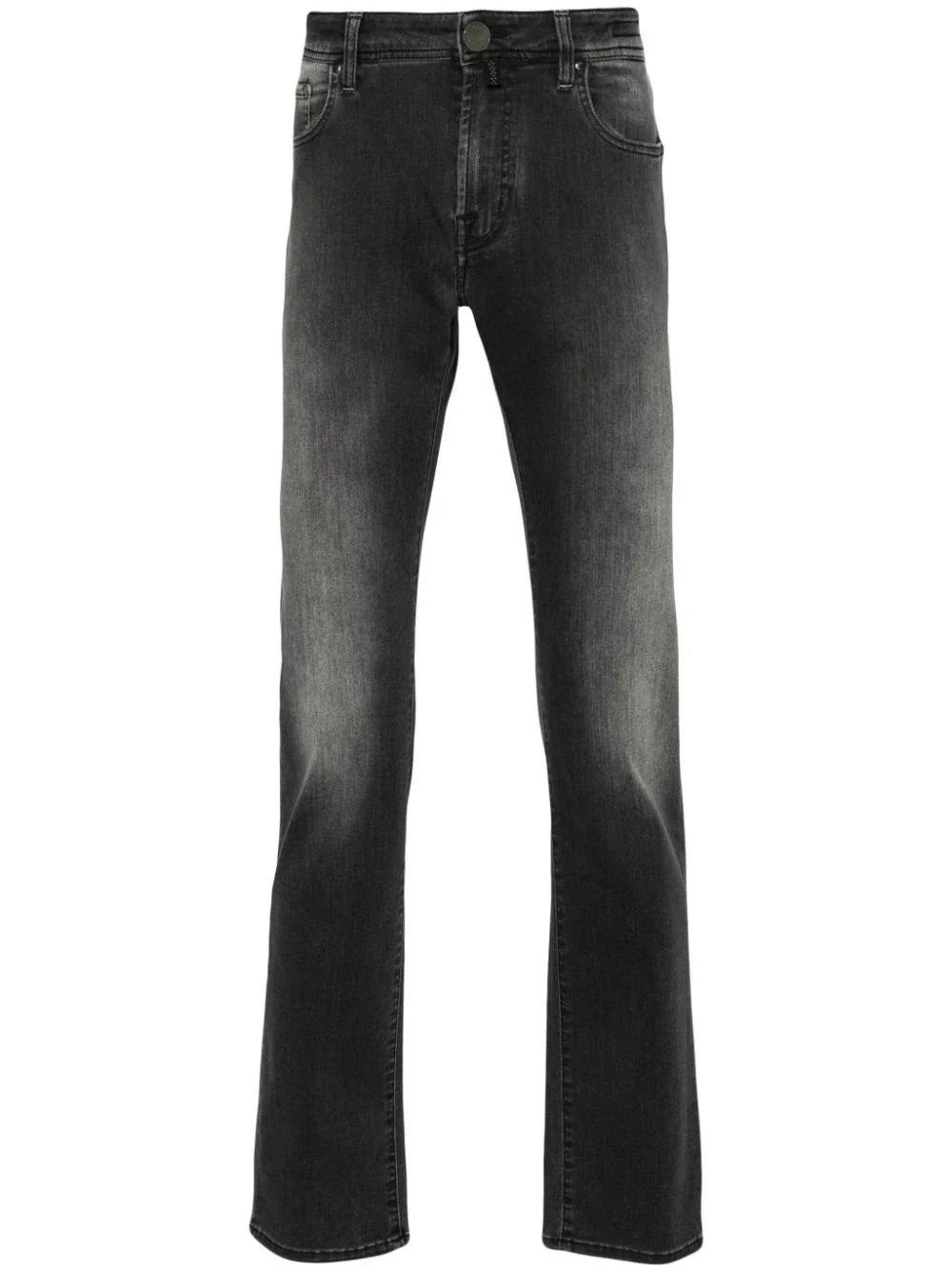 Jacob Cohen Scarf-Detail Tapered Jeans — Black