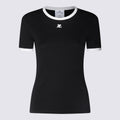 Courreges T-shirts and Polos Black/heritage White _co