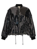Alexandre Vauthier Sequined Bomber Jacket — Black