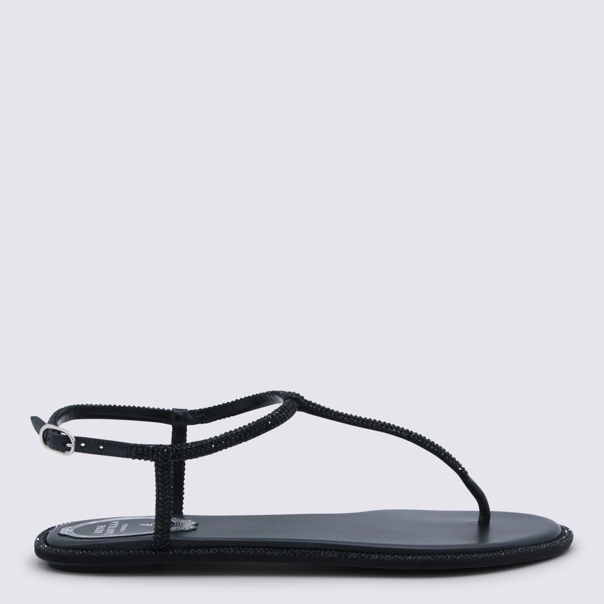 René Caovilla Flat shoes Black Sole El Cover Co Le Pu Pl Vi