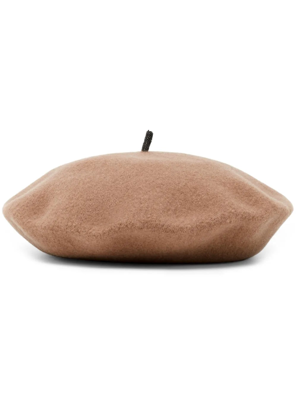 Brunello Cucinelli Wool Knitted Beret — Beige