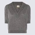 KHAITE T-shirts and Polos Warm Grey _ch Ea