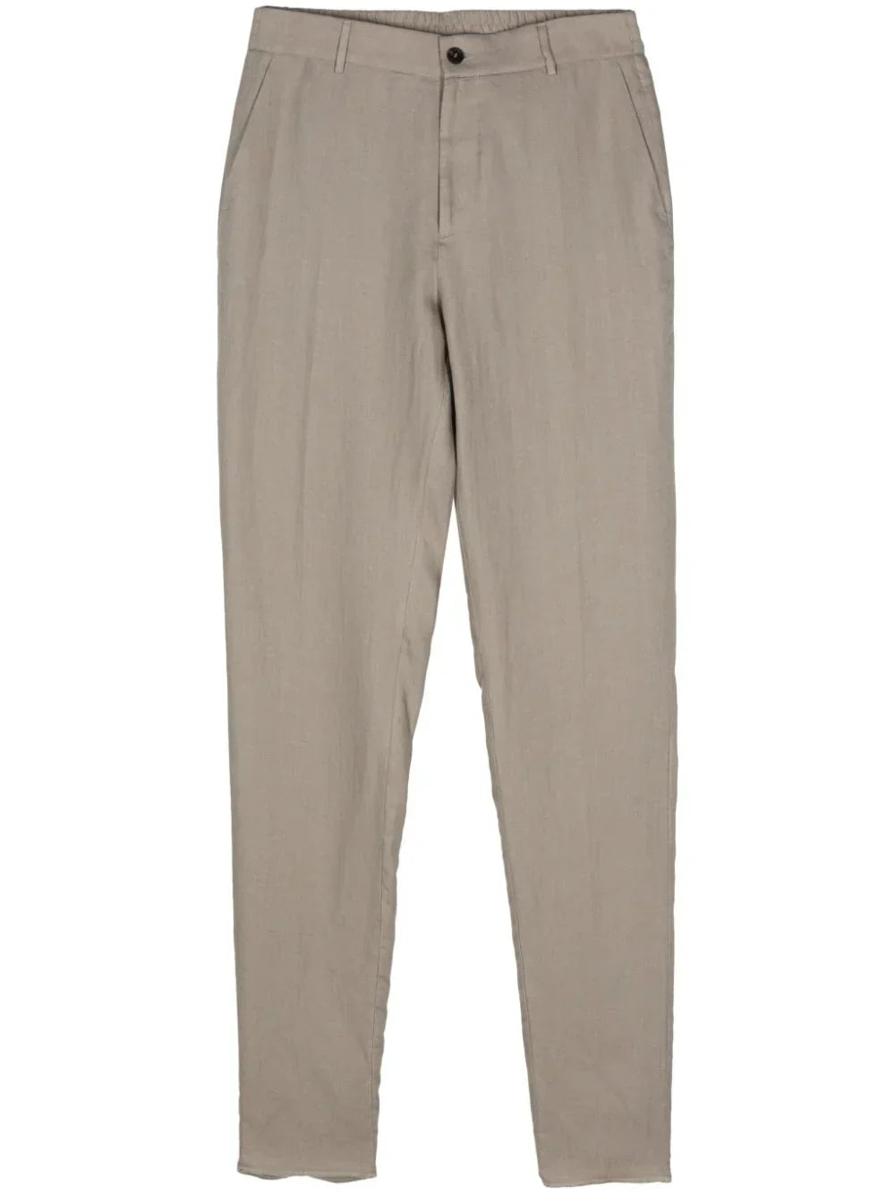 Peserico Linen Tailored Trousers — Sage
