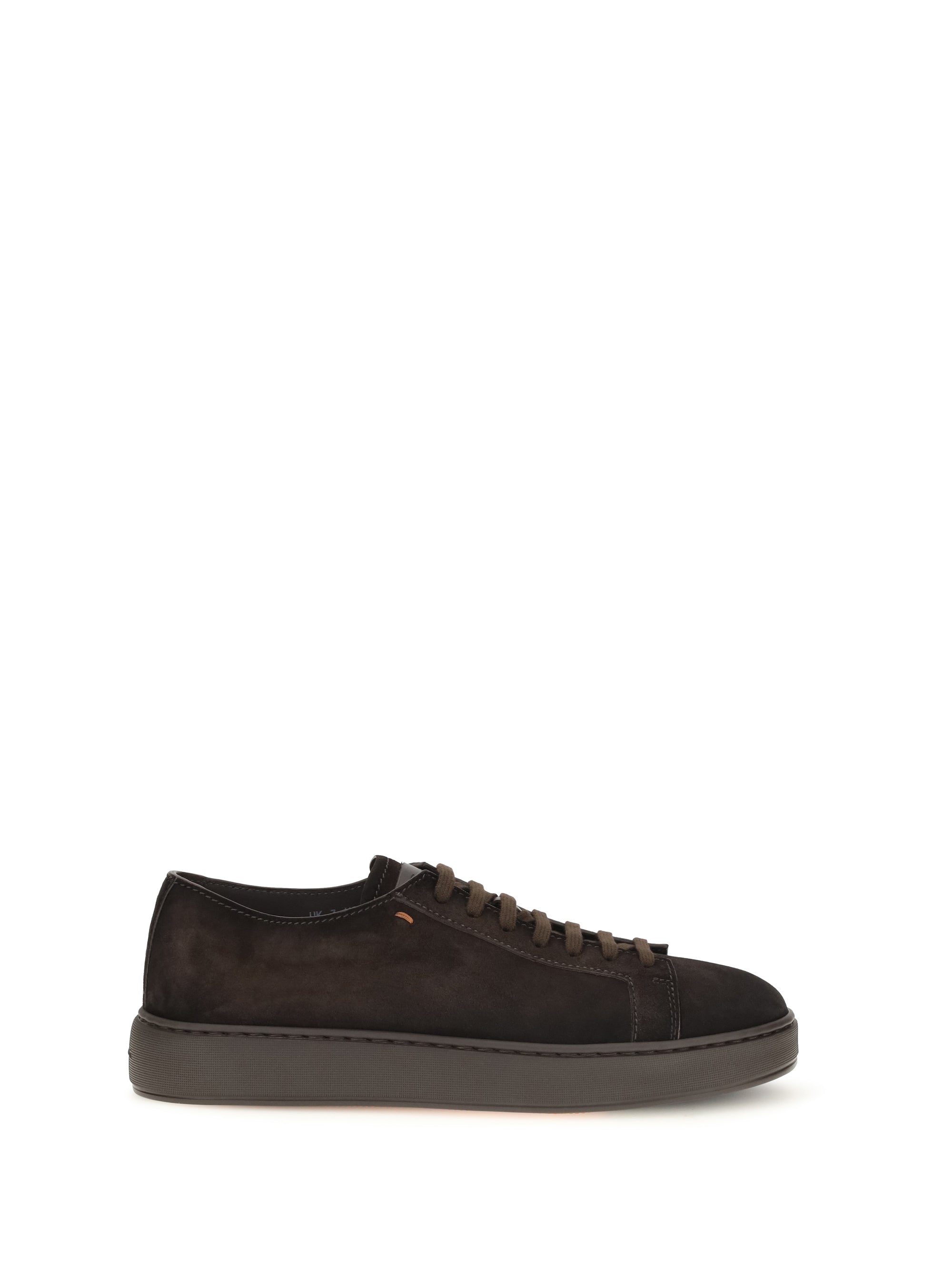 Santoni Suede Sneakers — Brown
