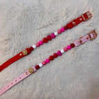 Handmade Valentine Beaded Dog Collar - Edition 1