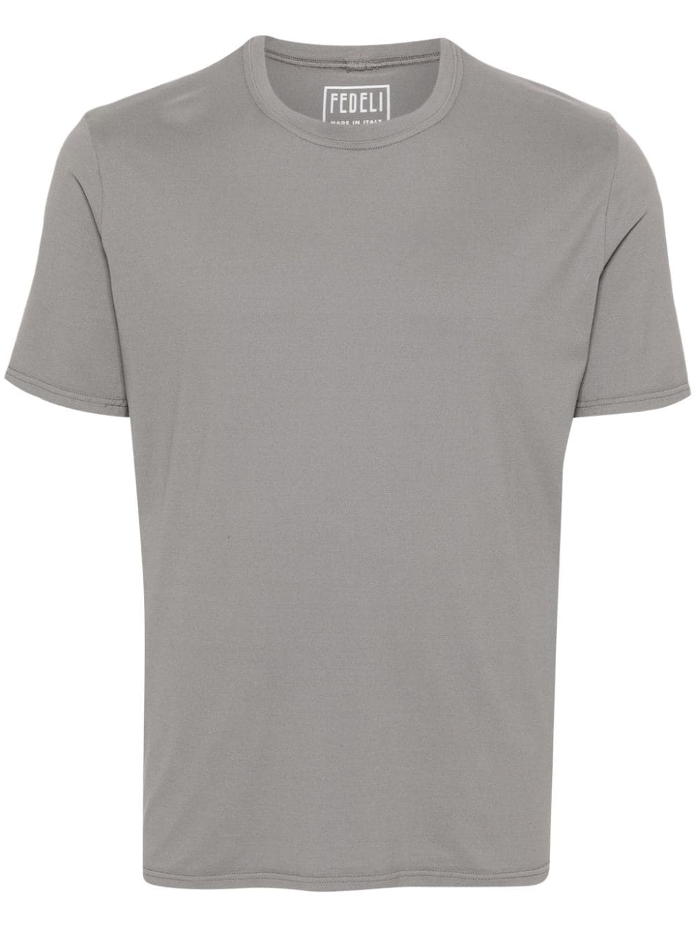 Fedeli Stretch-Cotton Jersey T-Shirt — grey