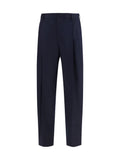 Dolce & Gabbana Merino Wool Flannel Trousers — Navy
