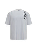 Camiseta de algodón con logo estampado Off-White — Blanca