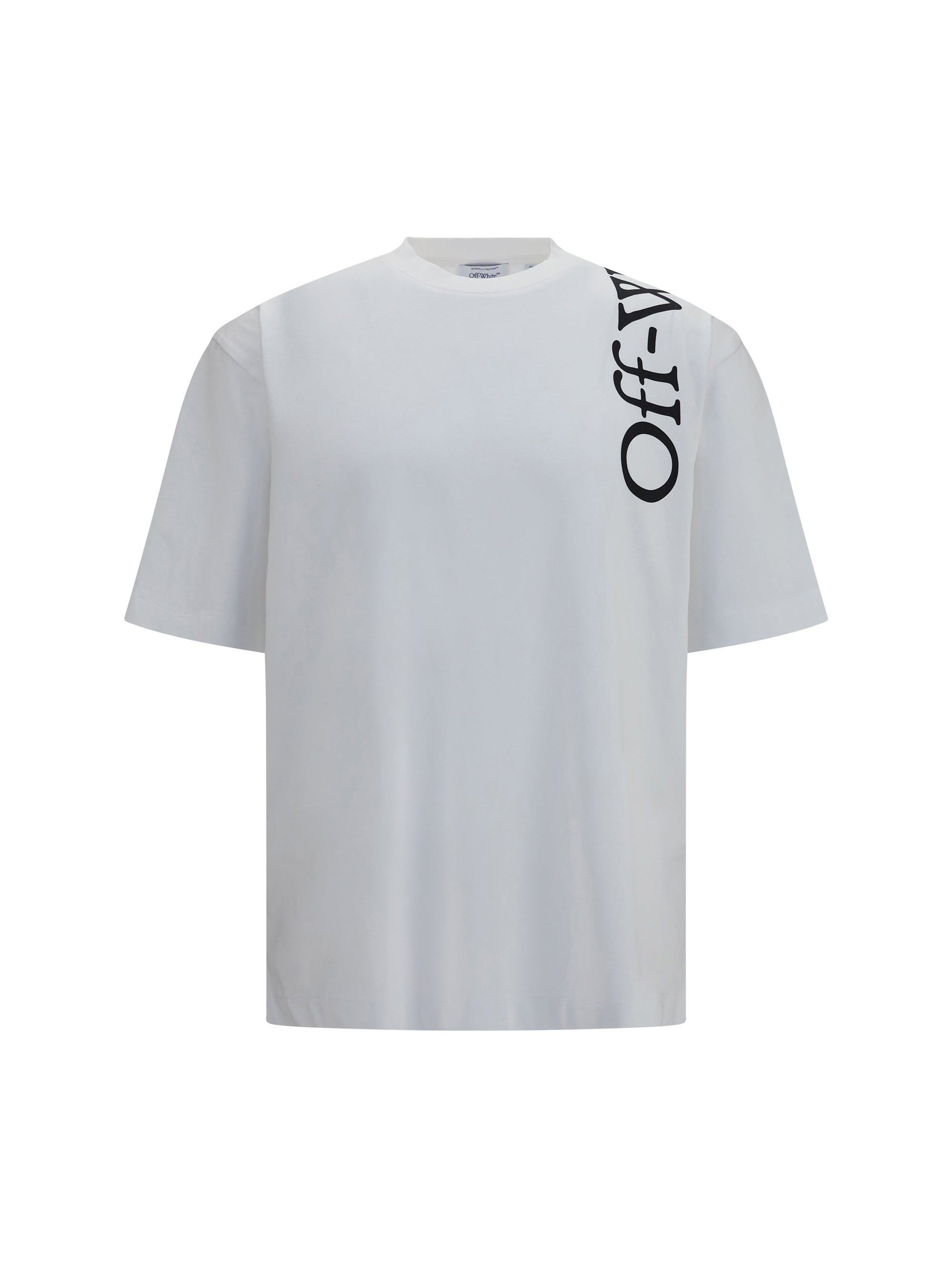 Off-White Logo-Print Cotton T-Shirt — White