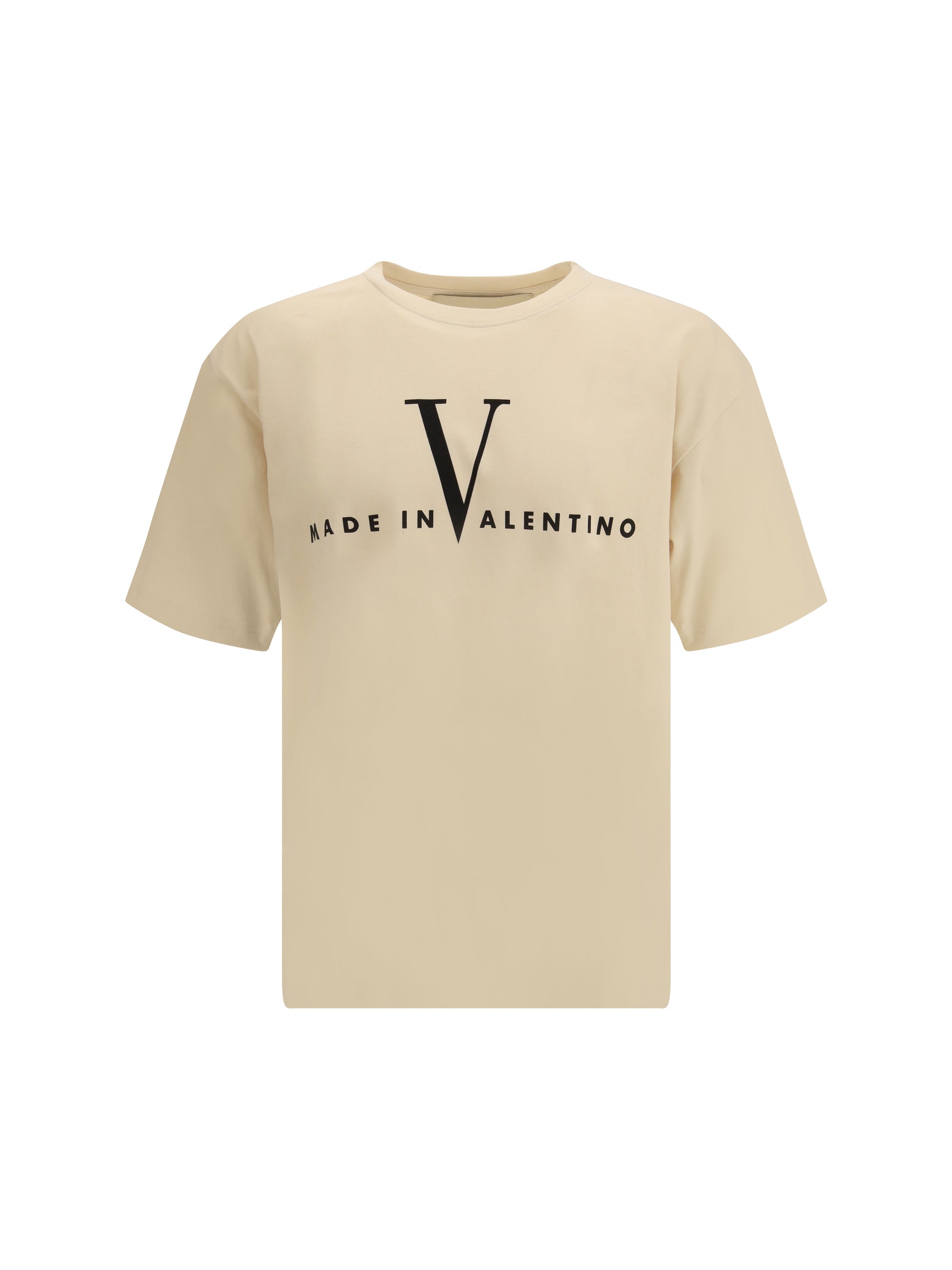 Valentino Made in Valentino Print T-Shirt — Beige