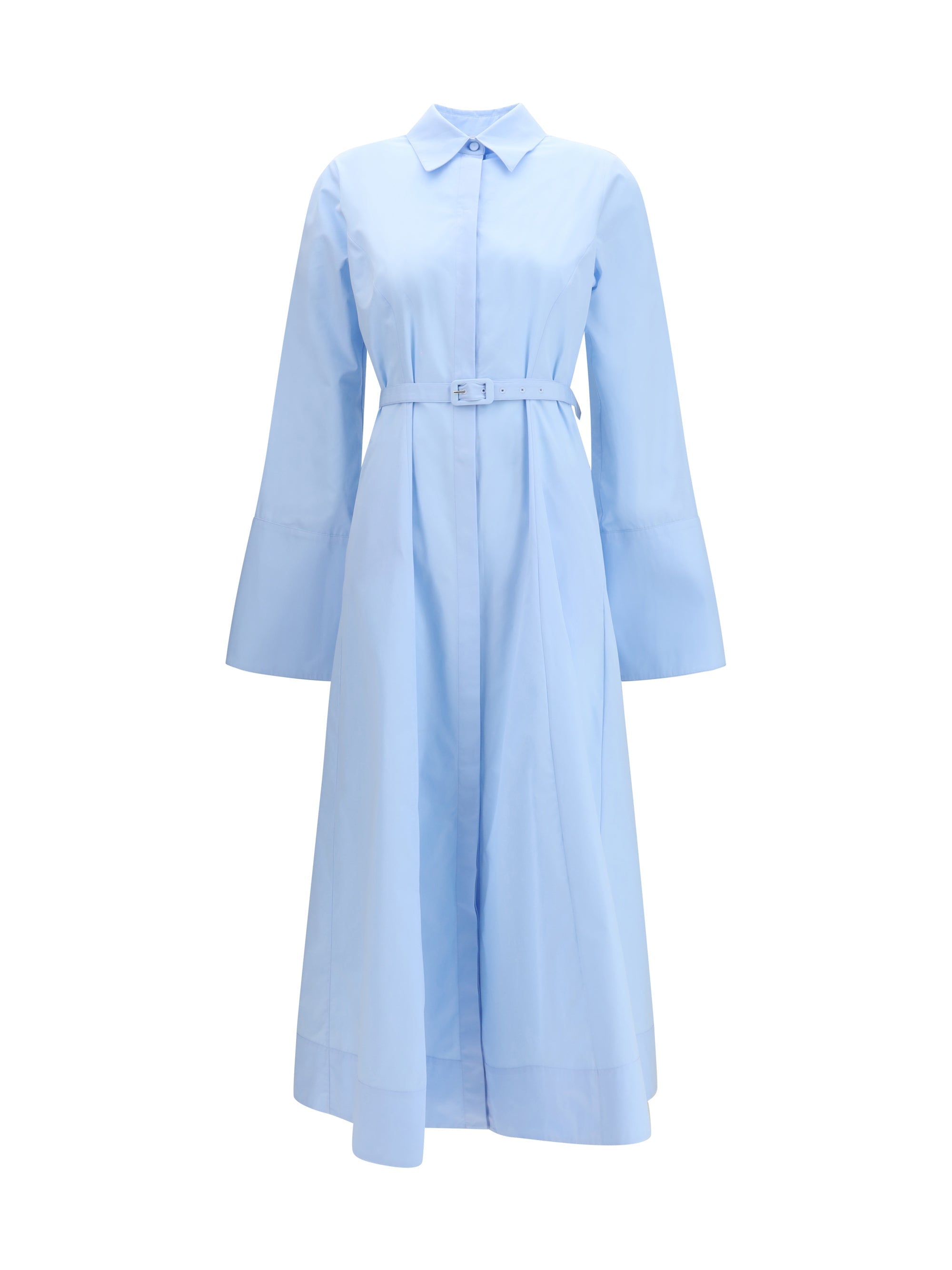 Gabriela Hearst Carmina Shirtdress — Blue