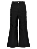 Giambattista Valli Silk-Blend Cropped Trouser — Black