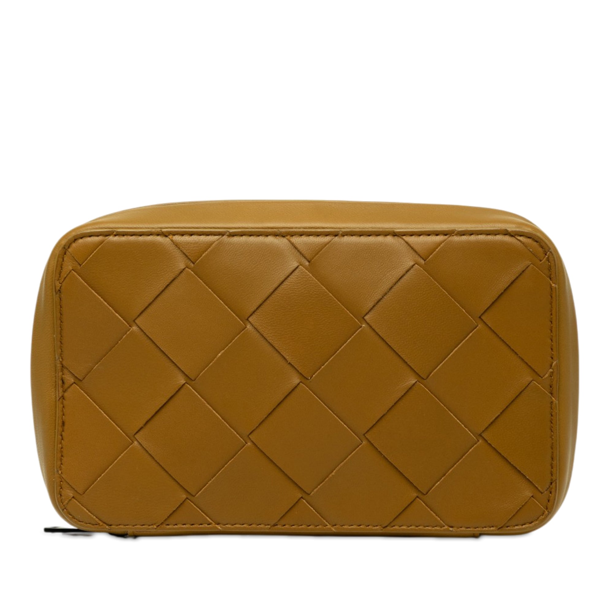Nappa Maxi Intrecciato Zippered Pouch