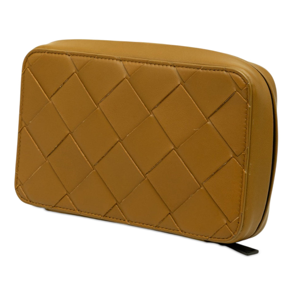 Nappa Maxi Intrecciato Zippered Pouch