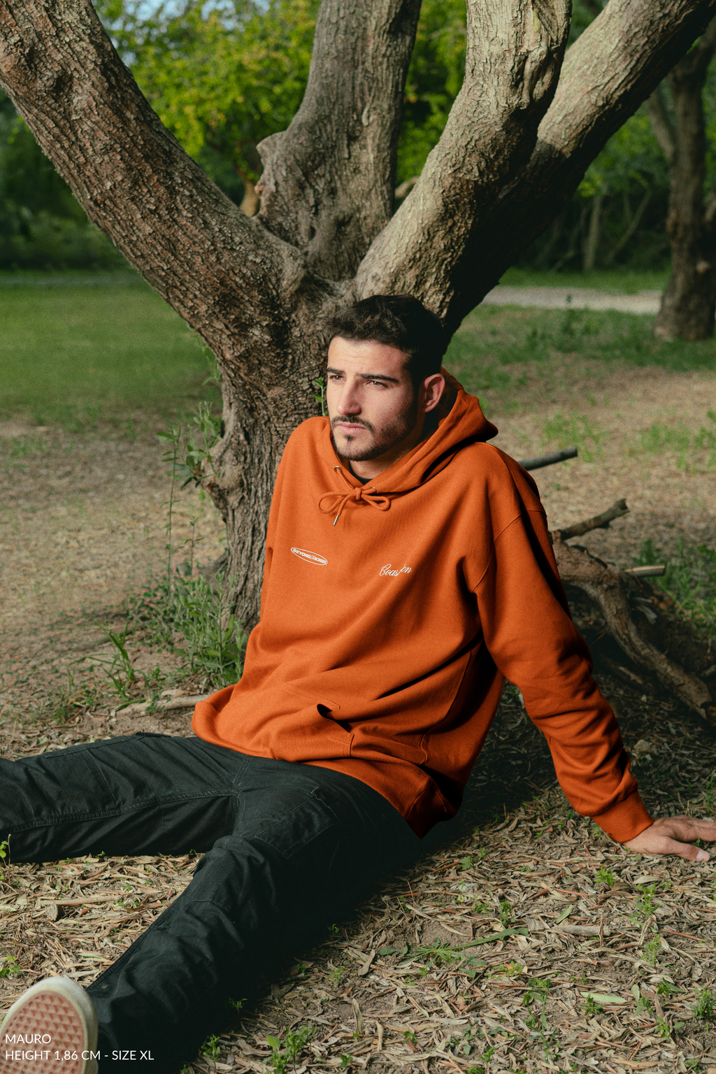 Orange Less Stalking Hoodie