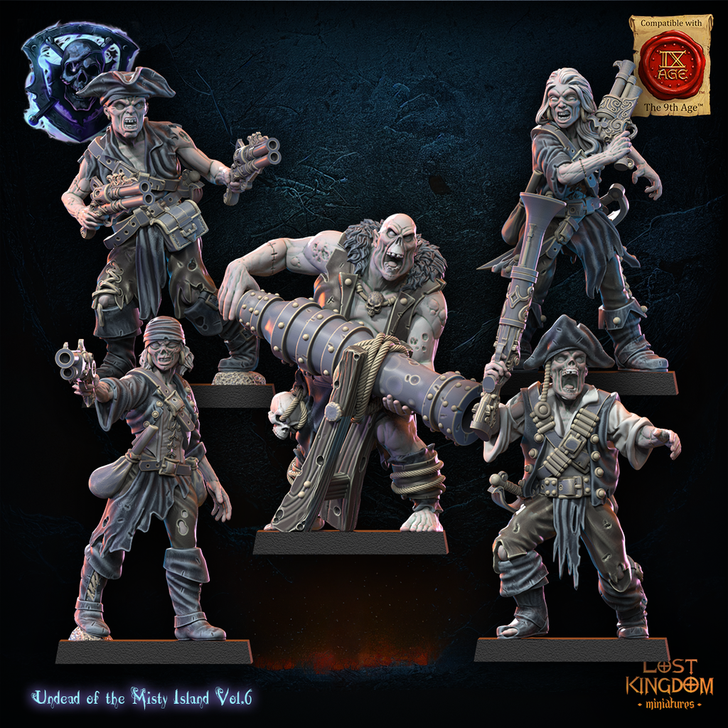 Misty Island Gunners, Lost Kingdom Miniatures
