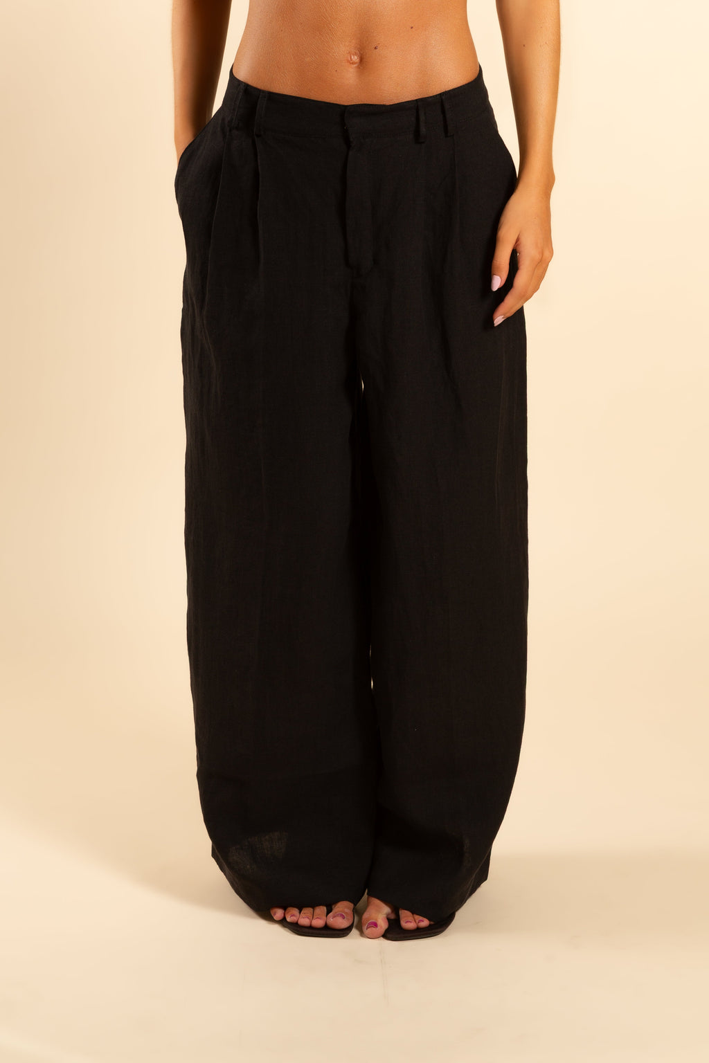 PANTALON LARGO PM | NEGRO
