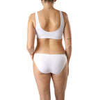 FEVI | Pack de 6 Braguitas Tiro Bajo |  1 o 3 Colores Diferentes: Blanco, Negro y Beige | Talla Única: M-L