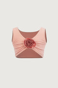 rose tank top (faux suede blush/blush)
