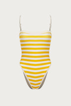 Colorblock One Piece (Yellow Stripe)