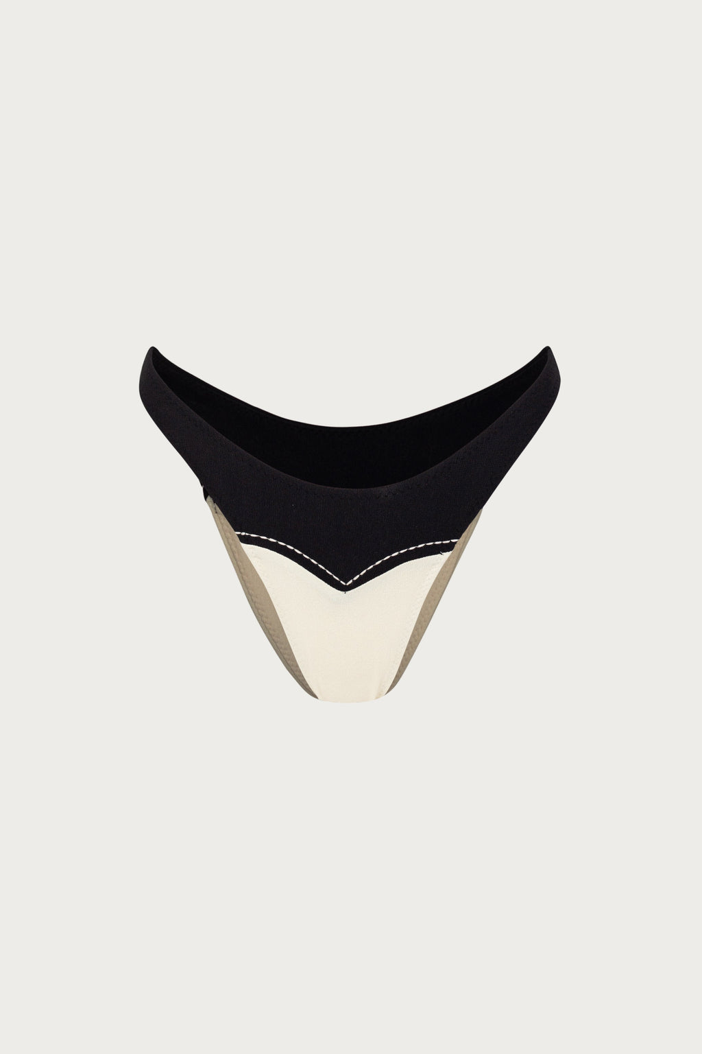 Western 90s Bottom (Faux Suede Cream/Black)