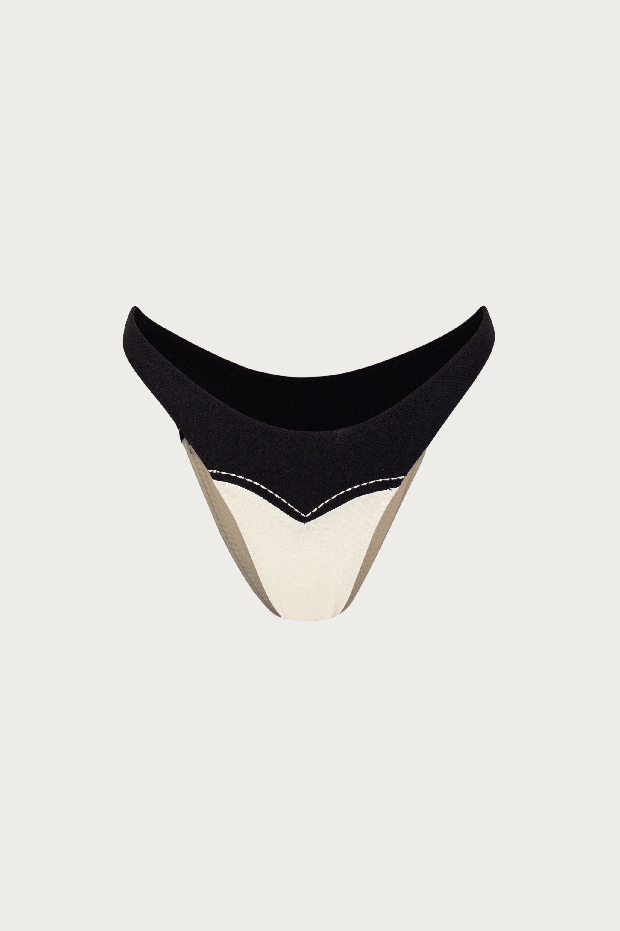 Western 90s Bottom (Faux Suede Cream/Black)