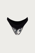 Western 90s Bottom (Python/Faux Suede Black)