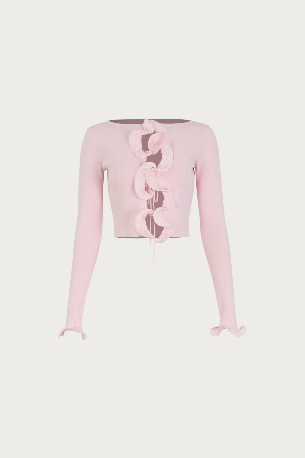 Ruffle Hem Top (Pale Pink)