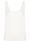 Eleventy Ribbed-Knit Tank Top — White