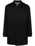 Kiton Padded Taffeta Coat — Black