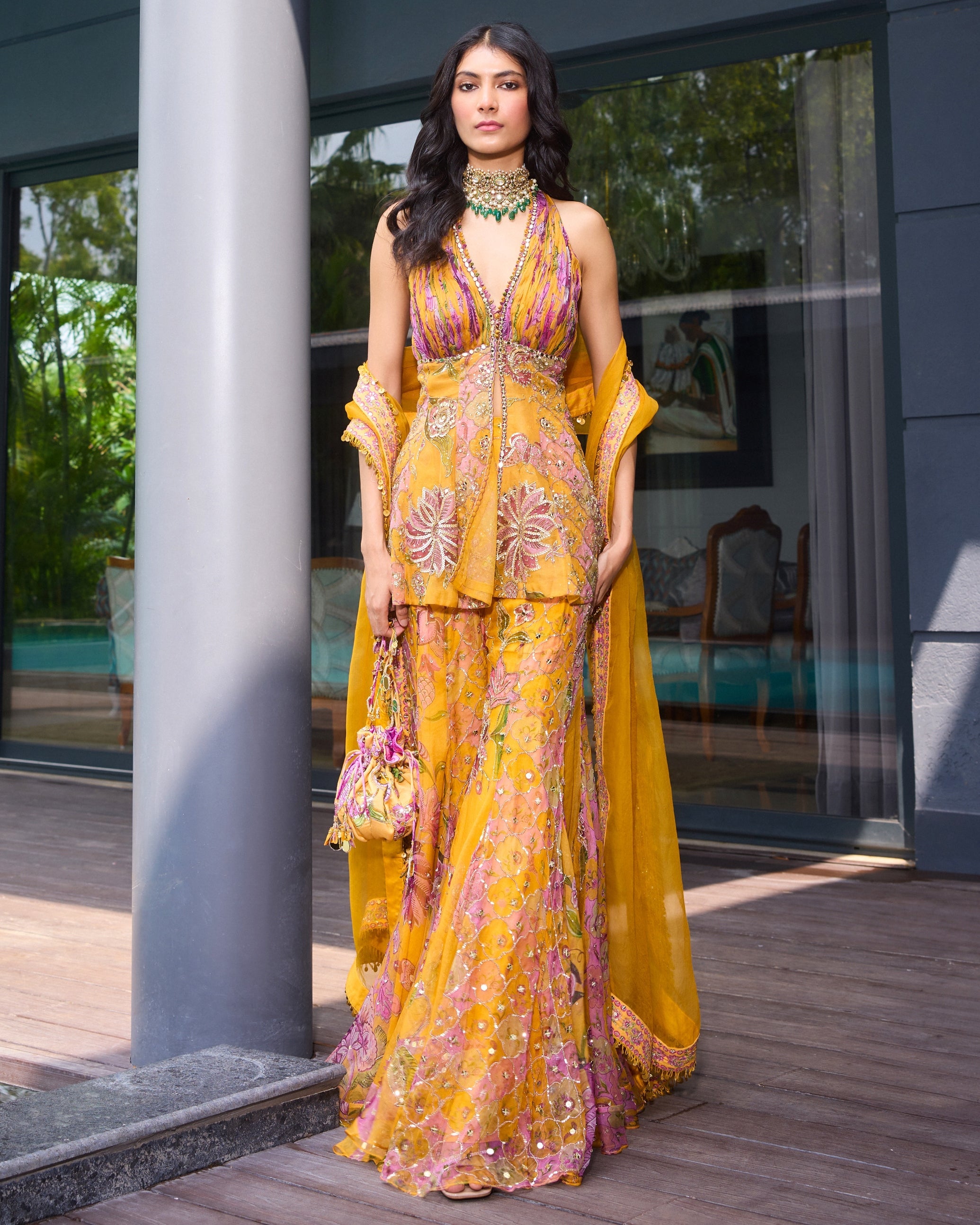 Farhana Sharara Set By KYNAH, Luxury Indian Fashion & Bridal Wear