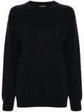 Fabiana Filippi Glittered Crew-Neck Sweater — Black