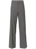 Fabiana Filippi Pressed Crease Straight-Leg Trousers — Grey