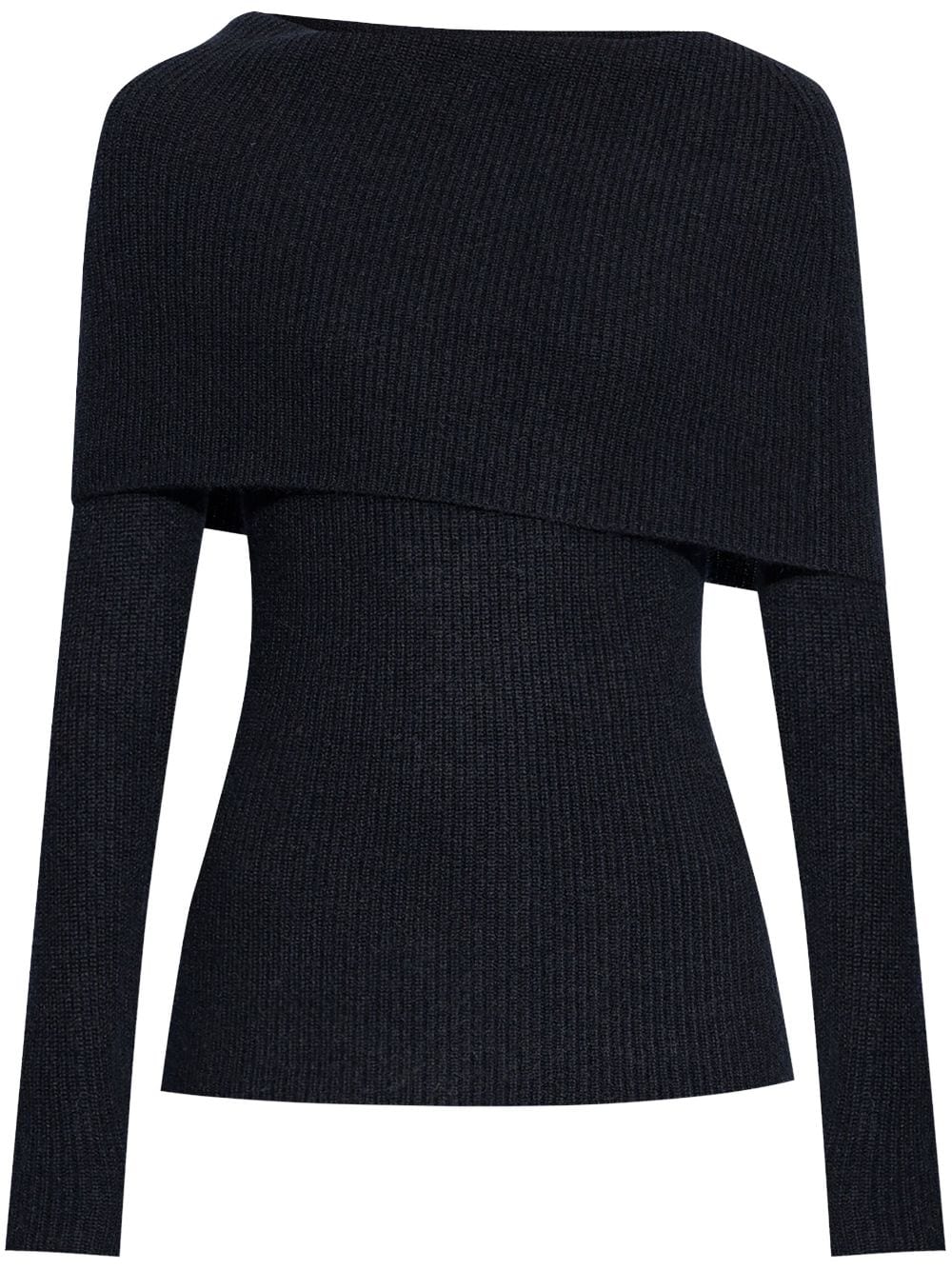 Fabiana Filippi Ribbed Knit Sweater — Black
