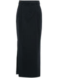 Brunello Cucinelli Pleated Pencil Skirt — Blue