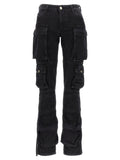 The Attico Essie Cargo Pants — Black