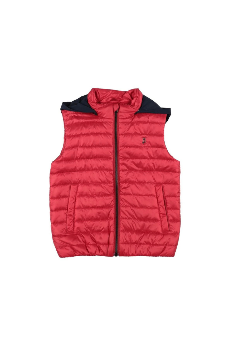 Herno Quilted Down Vest — Red