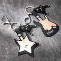 Llavero NFC Personalizado con Gesto de Guitarra Rock que Cambia de Color Regalo de Cumpleaños para Amante de la Música