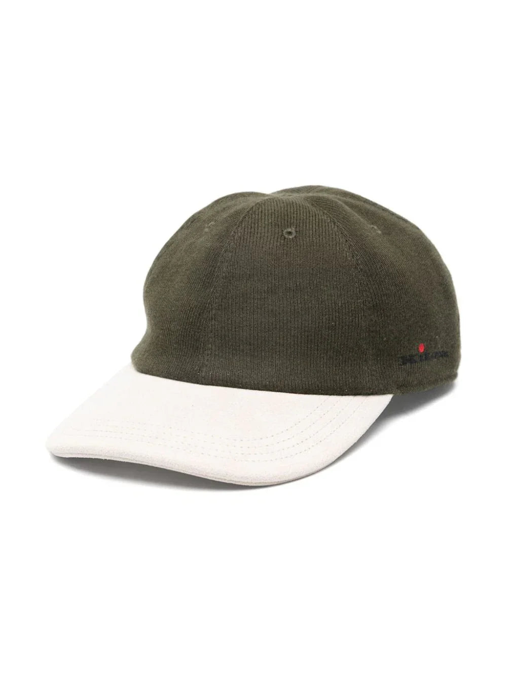 Kiton Logo-Embroidered Baseball Cap — Olive Green
