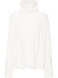 Fabiana Filippi Virgin Wool-Blend Roll-Neck Sweater — White