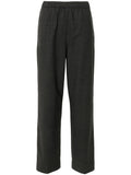 Fabiana Filippi Mélange Virgin Wool Blend Trousers — Dark grey