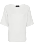 Fabiana Filippi Lurex-Detail Chunky Knit Sweater — White