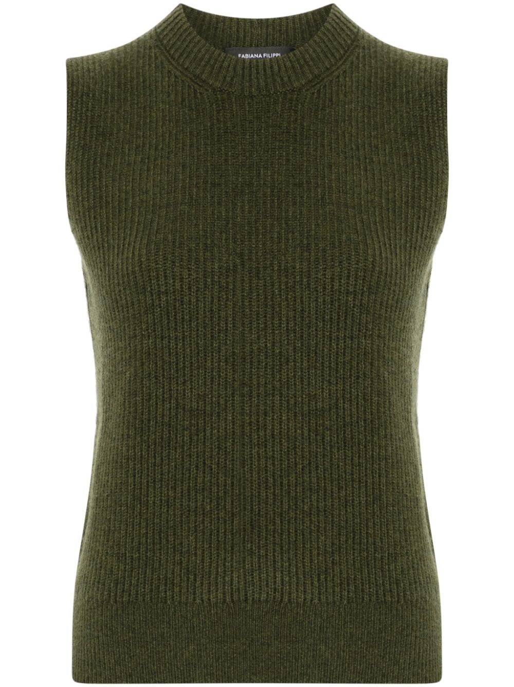 Fabiana Filippi Pure Cashmere Tank Top — Green