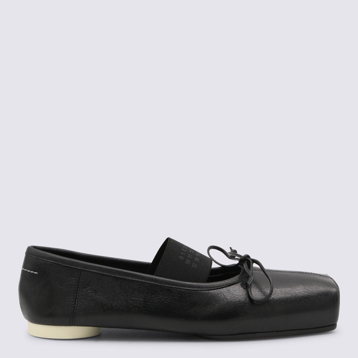 MM6 Maison Margiela Flat shoes Black _coverle ;solele