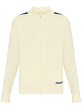 Dsquared2 Stripe-Detailing Wool Blend Cardigan — Ivory